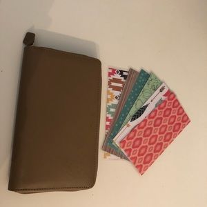 Filofax and 6 cash envelopes